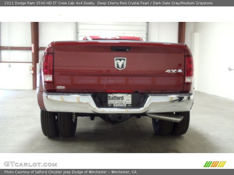 Deep Cherry Red Crystal Pearl / Dark Slate Gray/Medium Graystone 2011 Dodge Ram 3500 HD ST Crew Cab 4x4 Dually
