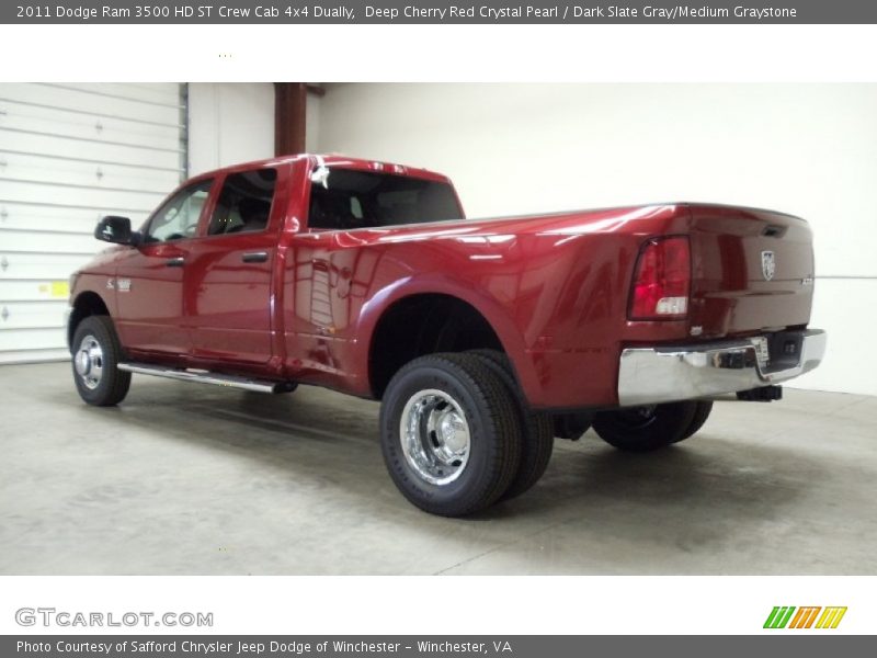  2011 Ram 3500 HD ST Crew Cab 4x4 Dually Deep Cherry Red Crystal Pearl
