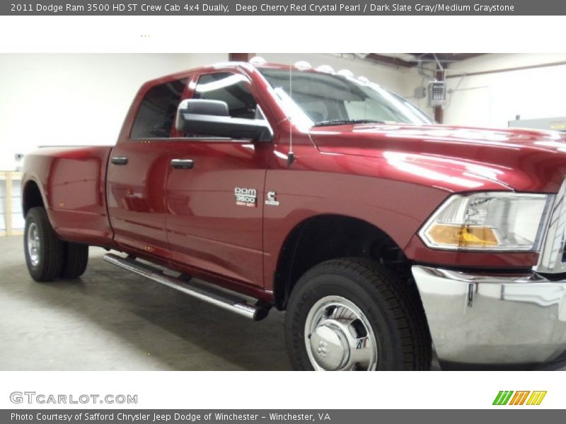 Deep Cherry Red Crystal Pearl / Dark Slate Gray/Medium Graystone 2011 Dodge Ram 3500 HD ST Crew Cab 4x4 Dually