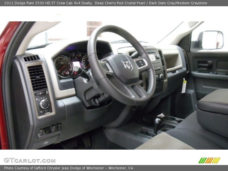Deep Cherry Red Crystal Pearl / Dark Slate Gray/Medium Graystone 2011 Dodge Ram 3500 HD ST Crew Cab 4x4 Dually