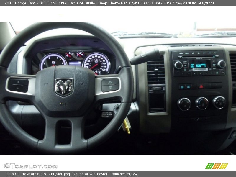 Deep Cherry Red Crystal Pearl / Dark Slate Gray/Medium Graystone 2011 Dodge Ram 3500 HD ST Crew Cab 4x4 Dually