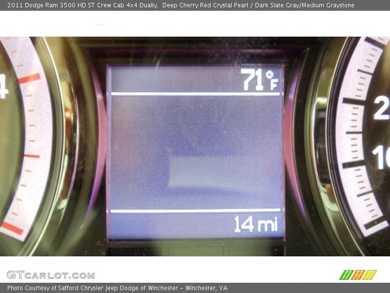 Deep Cherry Red Crystal Pearl / Dark Slate Gray/Medium Graystone 2011 Dodge Ram 3500 HD ST Crew Cab 4x4 Dually