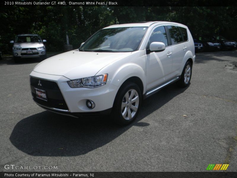 Diamond White Pearl / Black 2010 Mitsubishi Outlander GT 4WD