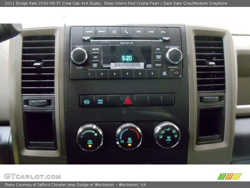 Deep Cherry Red Crystal Pearl / Dark Slate Gray/Medium Graystone 2011 Dodge Ram 3500 HD ST Crew Cab 4x4 Dually