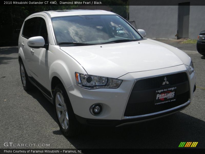 Diamond White Pearl / Black 2010 Mitsubishi Outlander GT 4WD