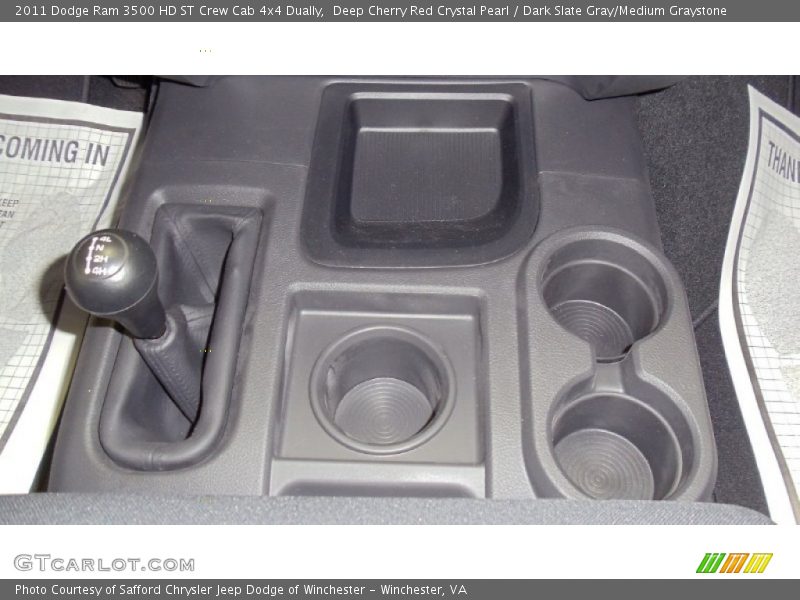 Deep Cherry Red Crystal Pearl / Dark Slate Gray/Medium Graystone 2011 Dodge Ram 3500 HD ST Crew Cab 4x4 Dually