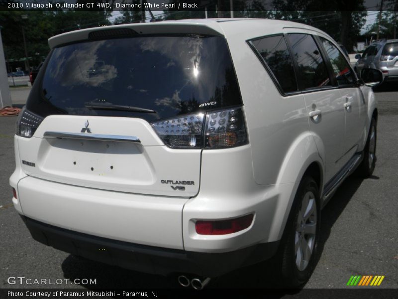 Diamond White Pearl / Black 2010 Mitsubishi Outlander GT 4WD