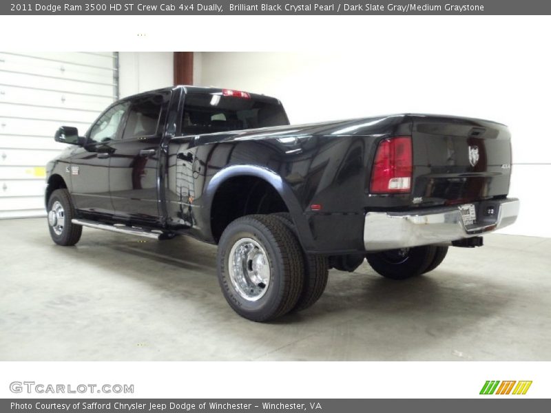  2011 Ram 3500 HD ST Crew Cab 4x4 Dually Brilliant Black Crystal Pearl