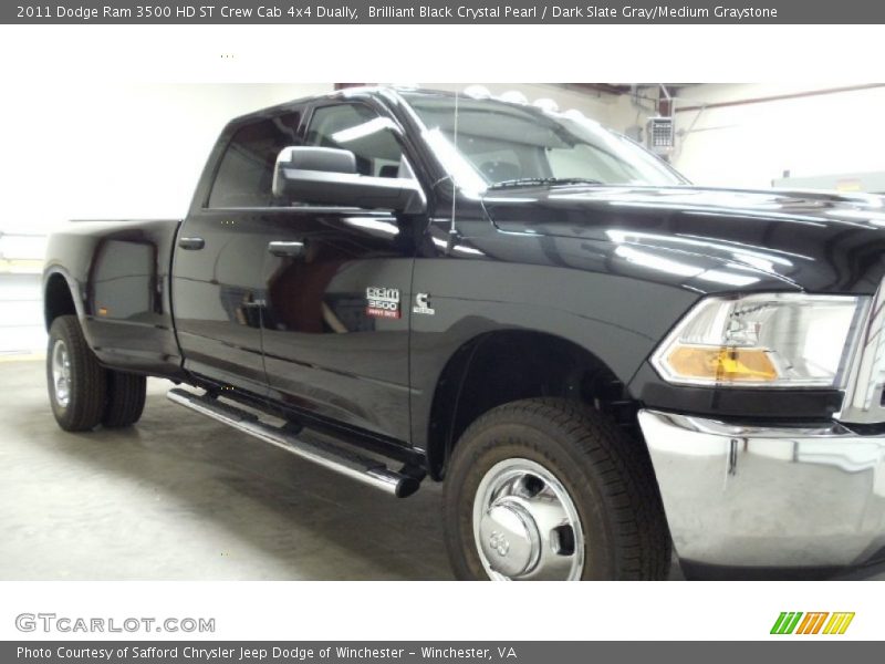 Brilliant Black Crystal Pearl / Dark Slate Gray/Medium Graystone 2011 Dodge Ram 3500 HD ST Crew Cab 4x4 Dually