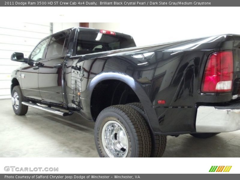 Brilliant Black Crystal Pearl / Dark Slate Gray/Medium Graystone 2011 Dodge Ram 3500 HD ST Crew Cab 4x4 Dually