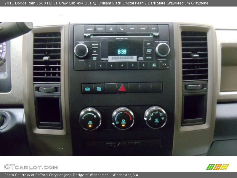 Brilliant Black Crystal Pearl / Dark Slate Gray/Medium Graystone 2011 Dodge Ram 3500 HD ST Crew Cab 4x4 Dually