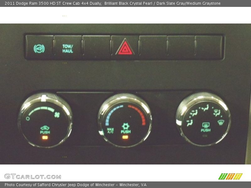 Brilliant Black Crystal Pearl / Dark Slate Gray/Medium Graystone 2011 Dodge Ram 3500 HD ST Crew Cab 4x4 Dually