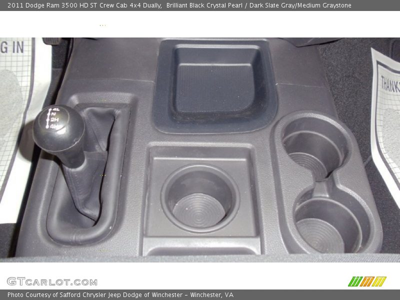 Brilliant Black Crystal Pearl / Dark Slate Gray/Medium Graystone 2011 Dodge Ram 3500 HD ST Crew Cab 4x4 Dually