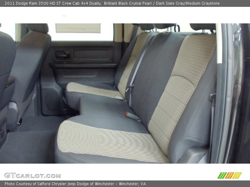 Brilliant Black Crystal Pearl / Dark Slate Gray/Medium Graystone 2011 Dodge Ram 3500 HD ST Crew Cab 4x4 Dually