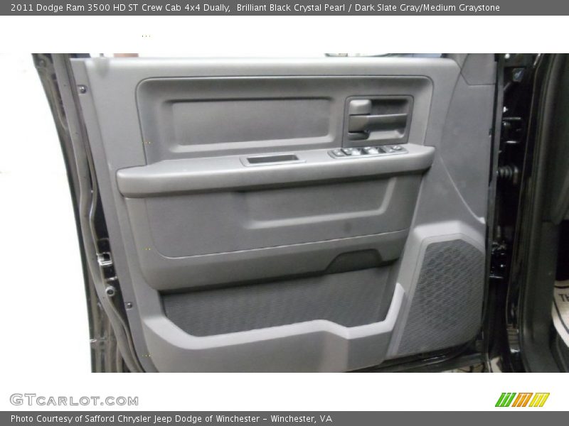Brilliant Black Crystal Pearl / Dark Slate Gray/Medium Graystone 2011 Dodge Ram 3500 HD ST Crew Cab 4x4 Dually