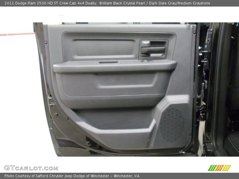 Brilliant Black Crystal Pearl / Dark Slate Gray/Medium Graystone 2011 Dodge Ram 3500 HD ST Crew Cab 4x4 Dually