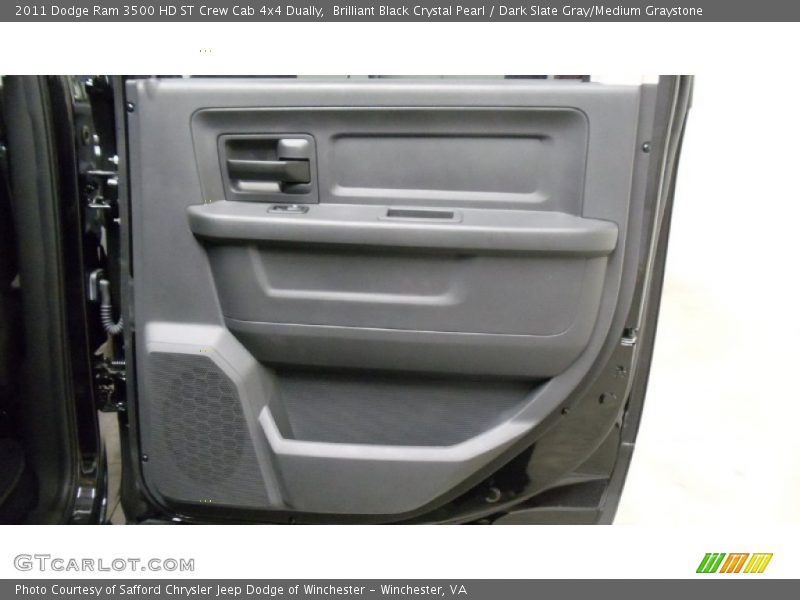 Brilliant Black Crystal Pearl / Dark Slate Gray/Medium Graystone 2011 Dodge Ram 3500 HD ST Crew Cab 4x4 Dually