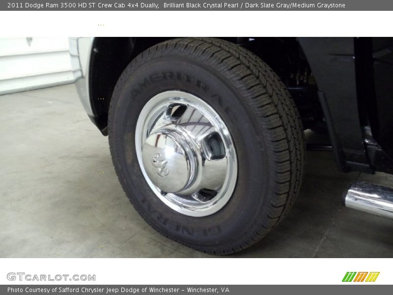 Brilliant Black Crystal Pearl / Dark Slate Gray/Medium Graystone 2011 Dodge Ram 3500 HD ST Crew Cab 4x4 Dually