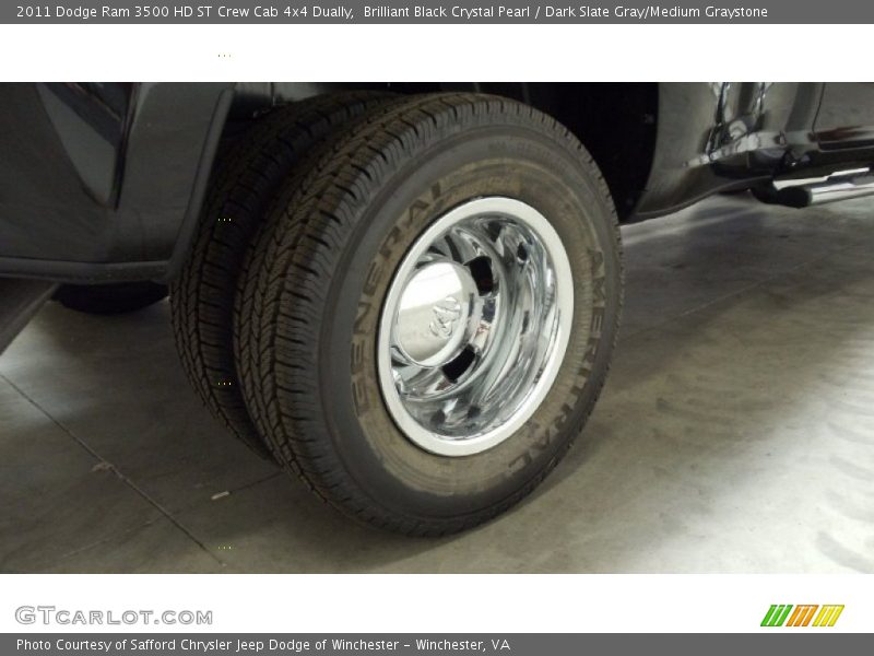 Brilliant Black Crystal Pearl / Dark Slate Gray/Medium Graystone 2011 Dodge Ram 3500 HD ST Crew Cab 4x4 Dually