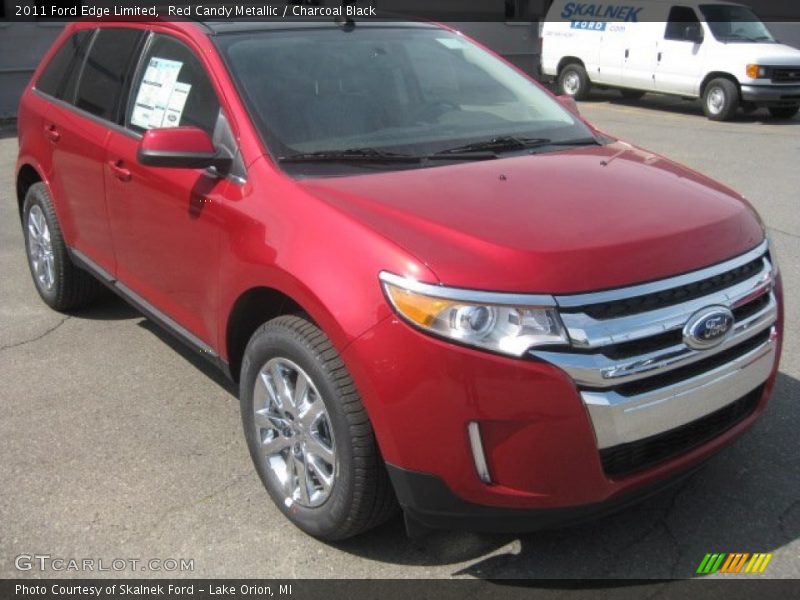 Red Candy Metallic / Charcoal Black 2011 Ford Edge Limited