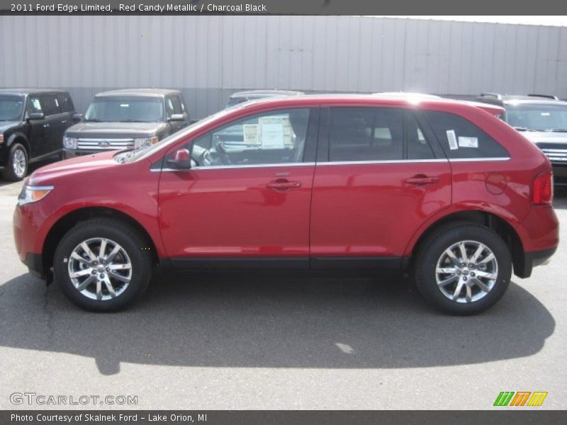 Red Candy Metallic / Charcoal Black 2011 Ford Edge Limited