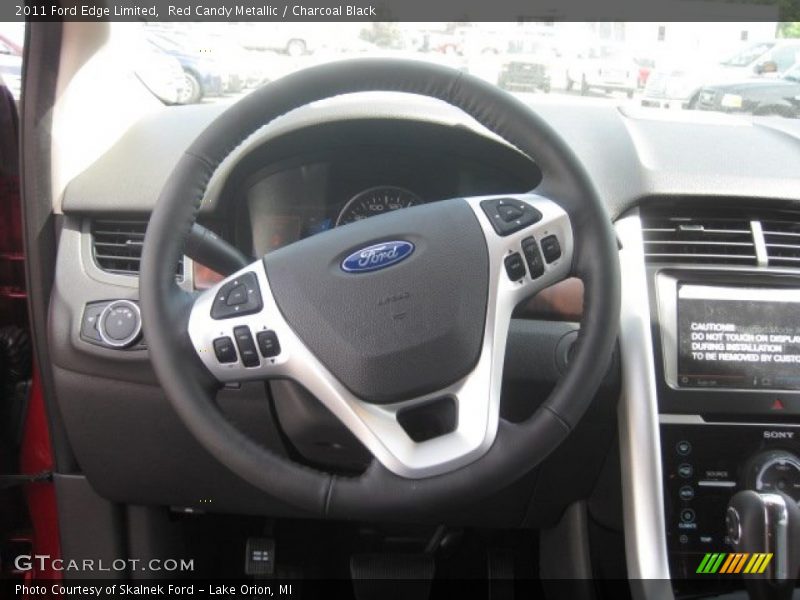 Red Candy Metallic / Charcoal Black 2011 Ford Edge Limited