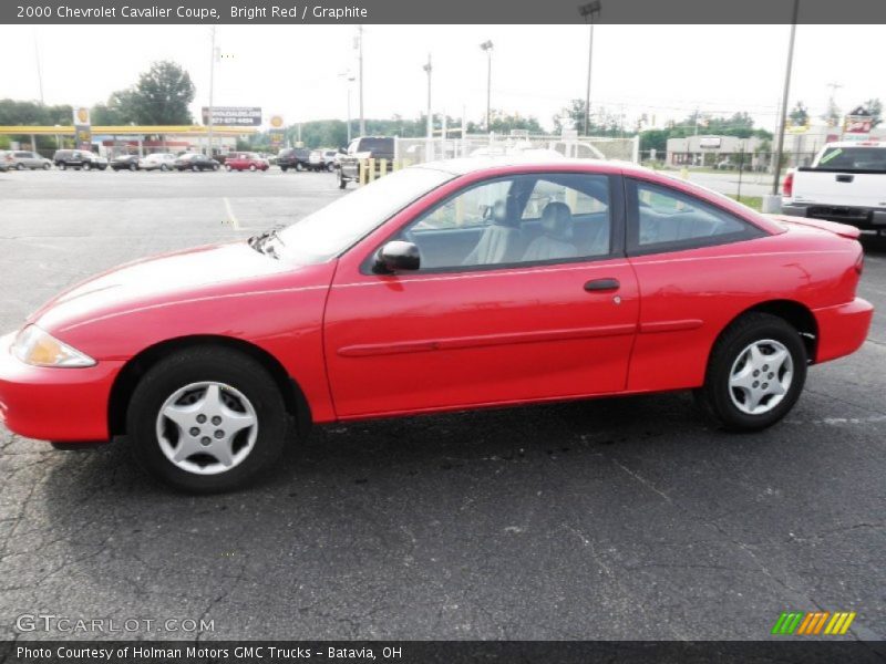 Bright Red / Graphite 2000 Chevrolet Cavalier Coupe