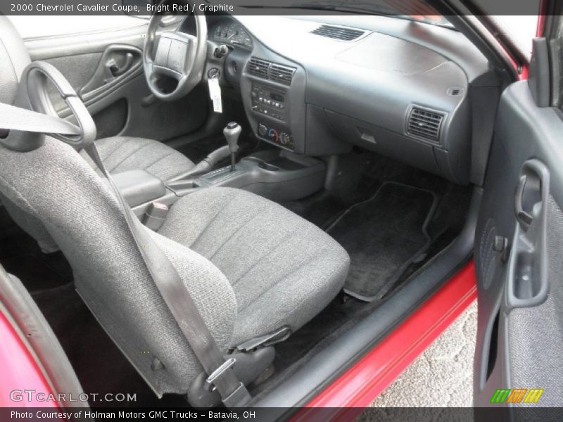 Bright Red / Graphite 2000 Chevrolet Cavalier Coupe