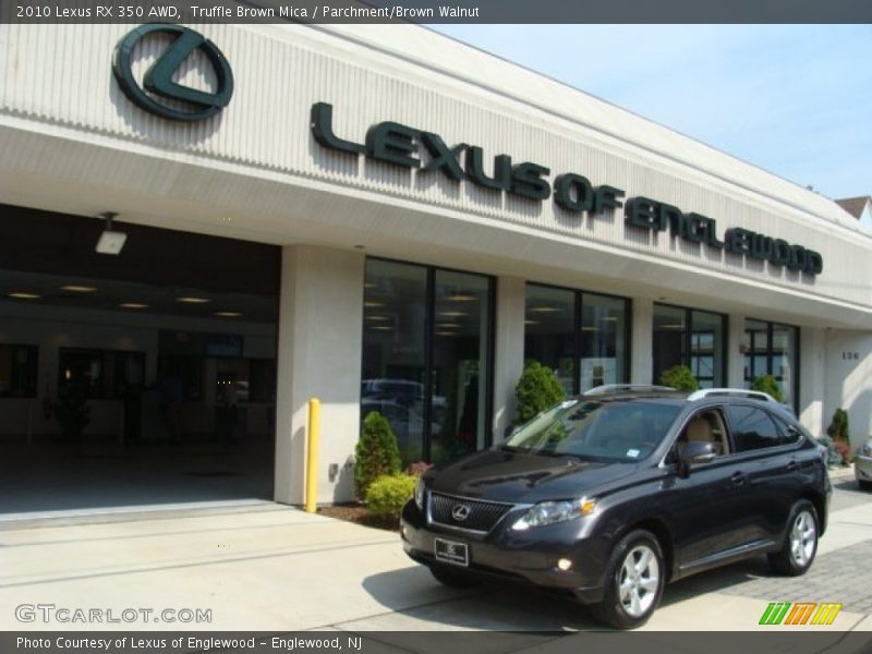 Truffle Brown Mica / Parchment/Brown Walnut 2010 Lexus RX 350 AWD