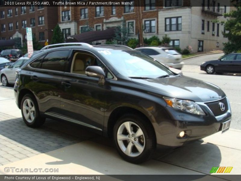 Truffle Brown Mica / Parchment/Brown Walnut 2010 Lexus RX 350 AWD