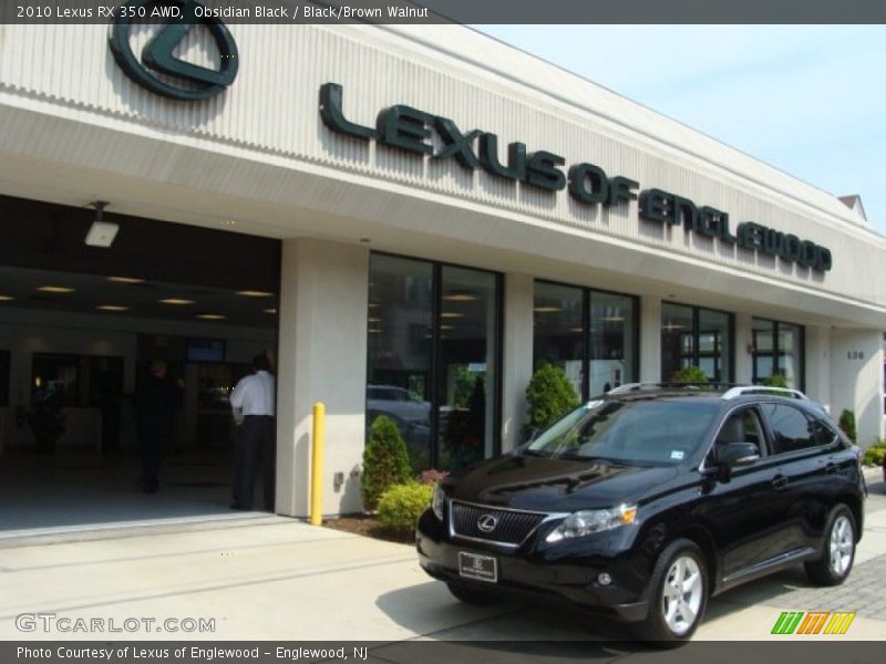 Obsidian Black / Black/Brown Walnut 2010 Lexus RX 350 AWD