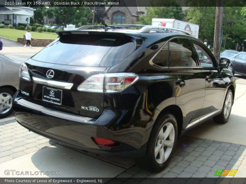 Obsidian Black / Black/Brown Walnut 2010 Lexus RX 350 AWD