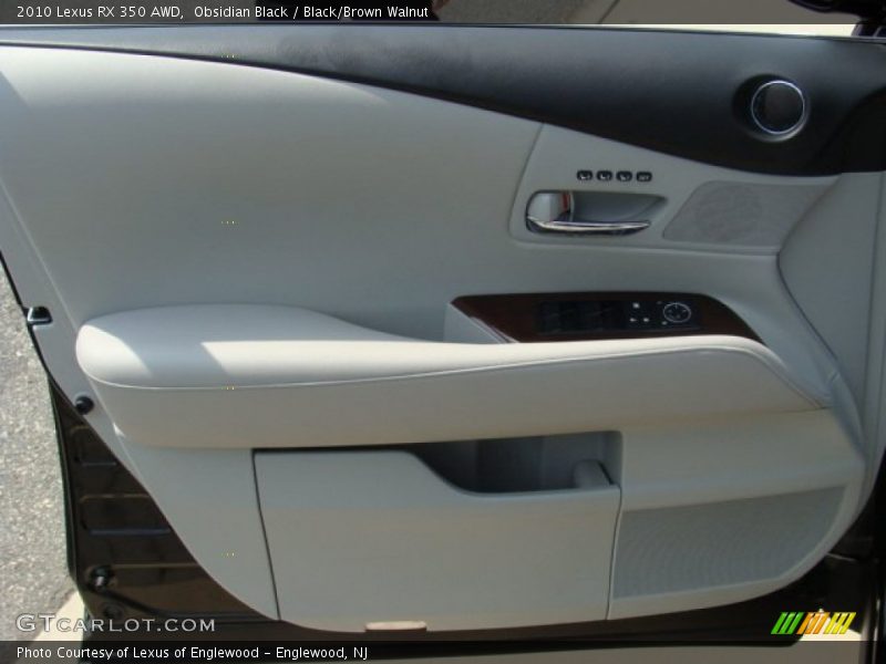Obsidian Black / Black/Brown Walnut 2010 Lexus RX 350 AWD