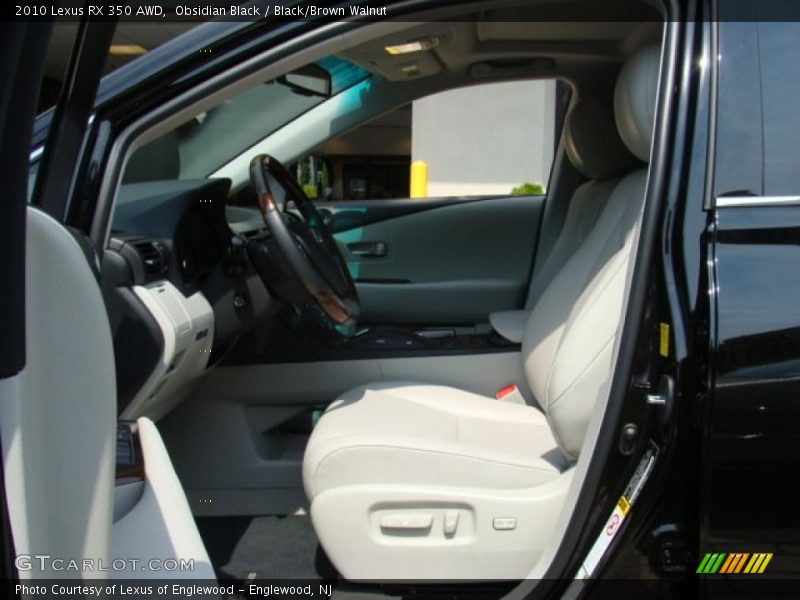 Obsidian Black / Black/Brown Walnut 2010 Lexus RX 350 AWD