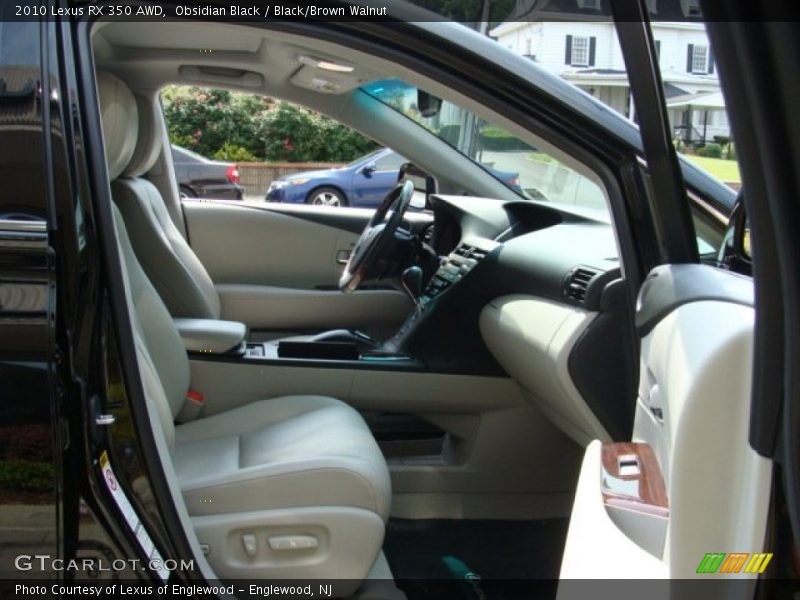 Obsidian Black / Black/Brown Walnut 2010 Lexus RX 350 AWD