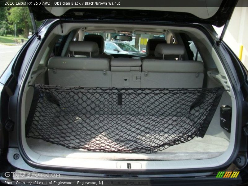 Obsidian Black / Black/Brown Walnut 2010 Lexus RX 350 AWD