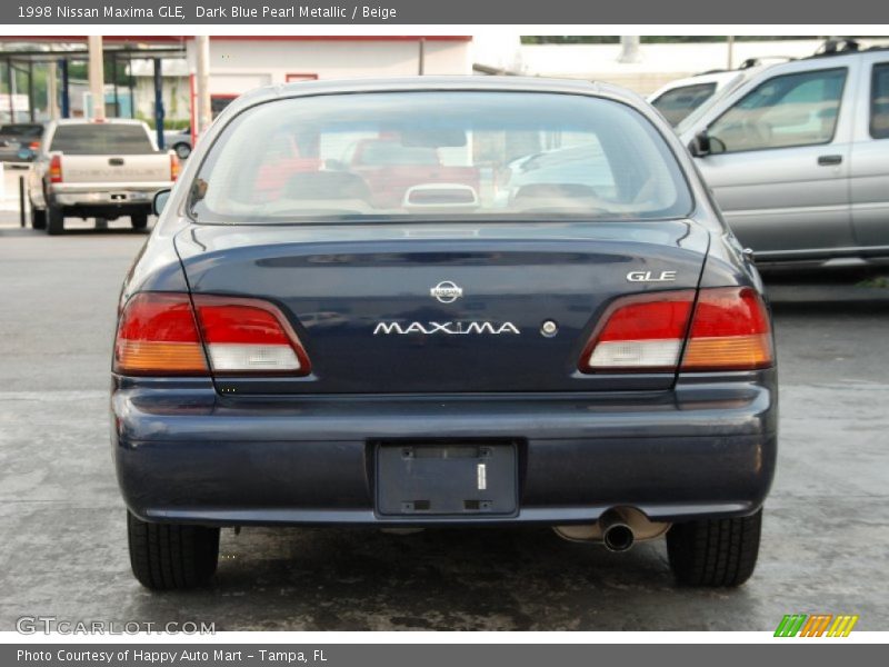 Dark Blue Pearl Metallic / Beige 1998 Nissan Maxima GLE