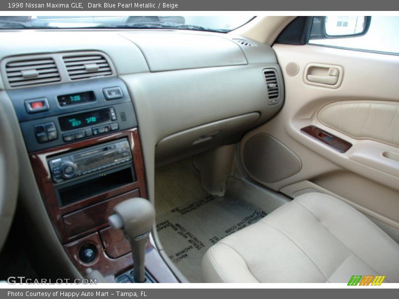 Dark Blue Pearl Metallic / Beige 1998 Nissan Maxima GLE