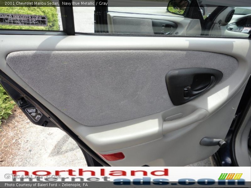 Navy Blue Metallic / Gray 2001 Chevrolet Malibu Sedan
