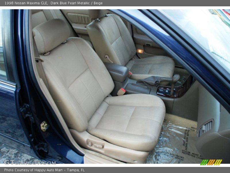 Dark Blue Pearl Metallic / Beige 1998 Nissan Maxima GLE