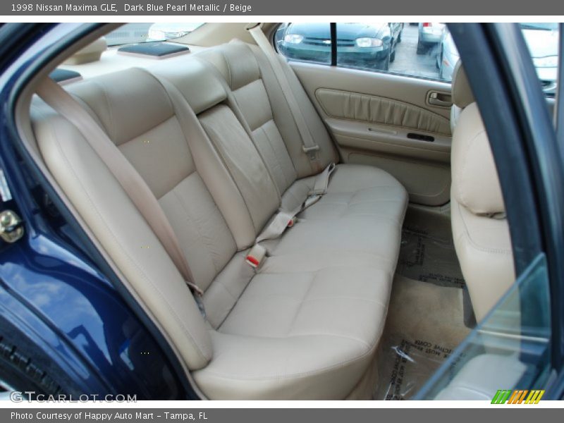 Dark Blue Pearl Metallic / Beige 1998 Nissan Maxima GLE
