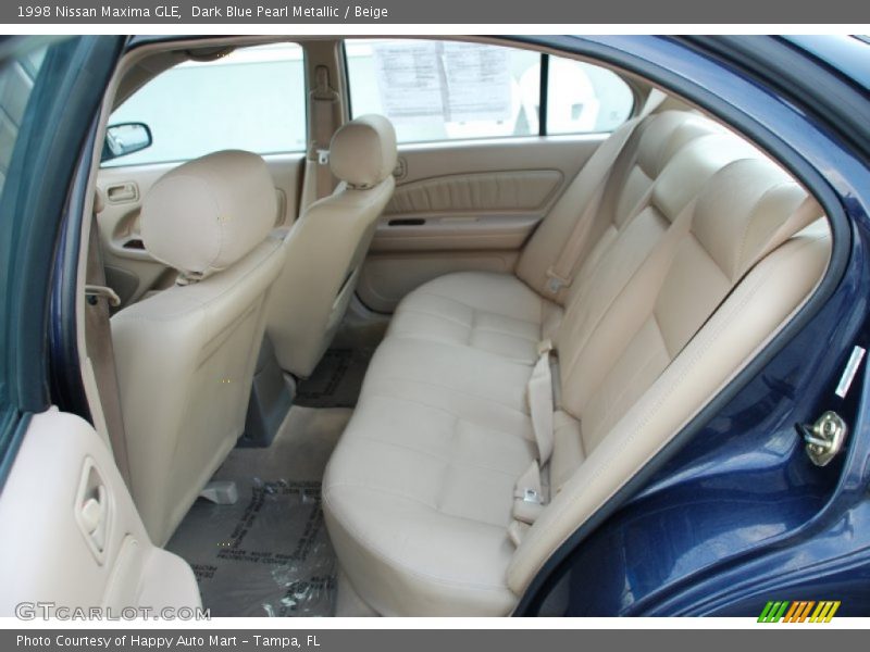 Dark Blue Pearl Metallic / Beige 1998 Nissan Maxima GLE