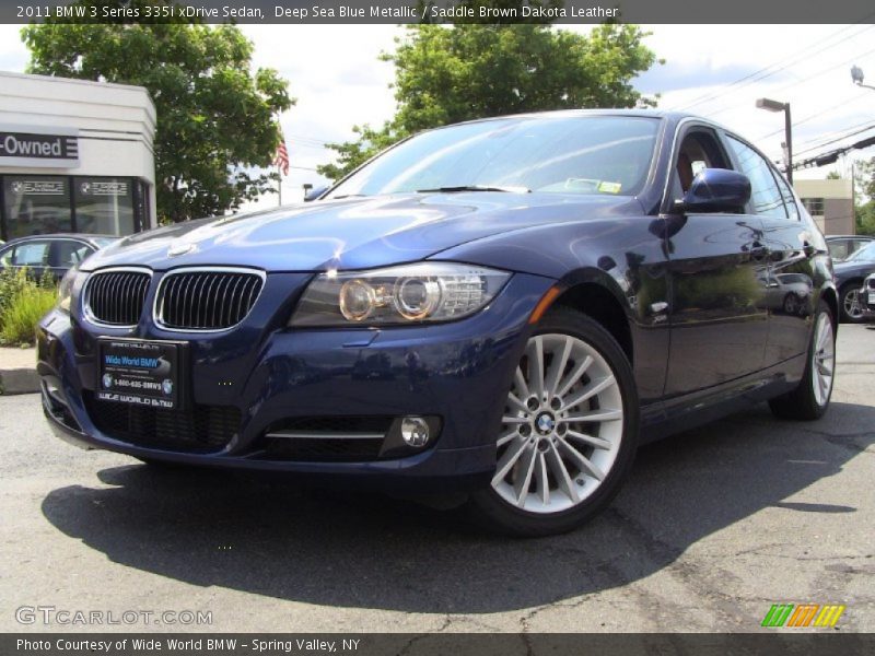 Deep Sea Blue Metallic / Saddle Brown Dakota Leather 2011 BMW 3 Series 335i xDrive Sedan