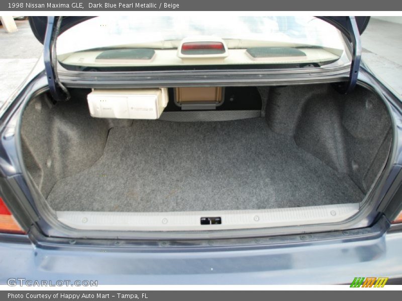 Dark Blue Pearl Metallic / Beige 1998 Nissan Maxima GLE