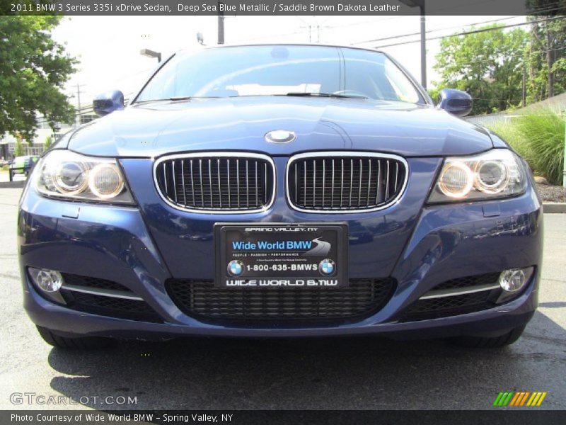 Deep Sea Blue Metallic / Saddle Brown Dakota Leather 2011 BMW 3 Series 335i xDrive Sedan