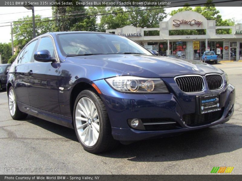 Deep Sea Blue Metallic / Saddle Brown Dakota Leather 2011 BMW 3 Series 335i xDrive Sedan