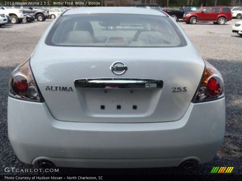 Winter Frost White / Blonde 2012 Nissan Altima 2.5 S