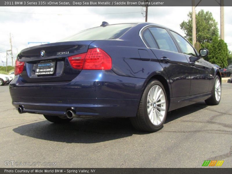 Deep Sea Blue Metallic / Saddle Brown Dakota Leather 2011 BMW 3 Series 335i xDrive Sedan