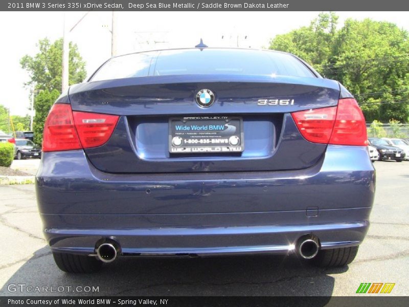 Deep Sea Blue Metallic / Saddle Brown Dakota Leather 2011 BMW 3 Series 335i xDrive Sedan