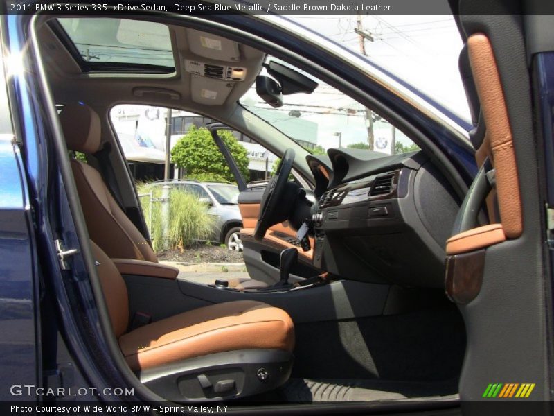 Deep Sea Blue Metallic / Saddle Brown Dakota Leather 2011 BMW 3 Series 335i xDrive Sedan